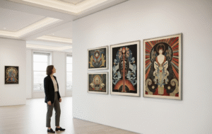 Art Deco vintage wall