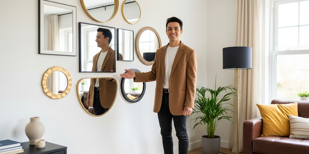 Mirrors wall art alternatives
