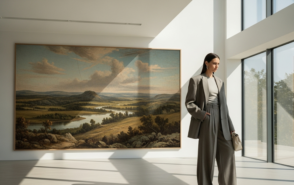 large vintage canvas art