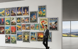 vintage travel poster Art Deco