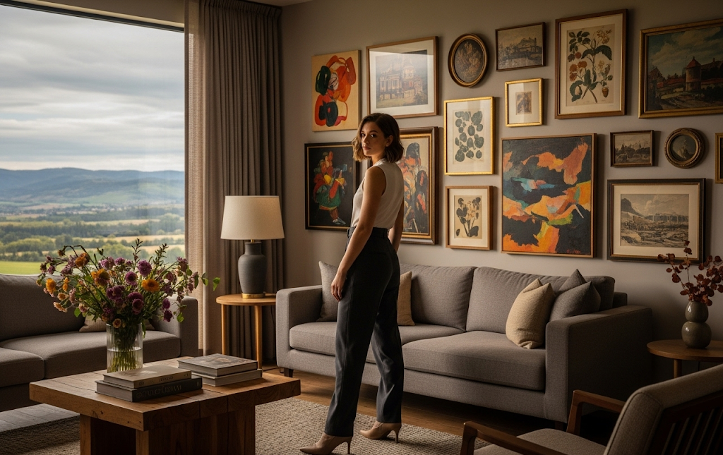 vintage living room art