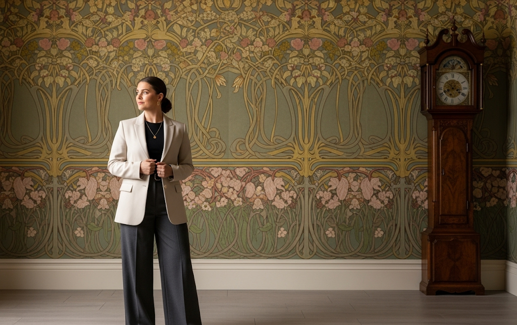 Art Nouveau vintage floral