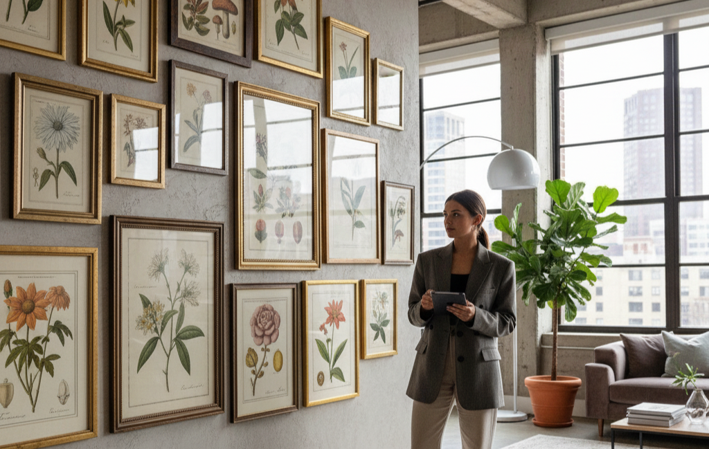 antique botanical wall art