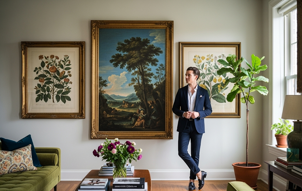 large vintage wall art