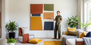 pair wall art rugs textiles