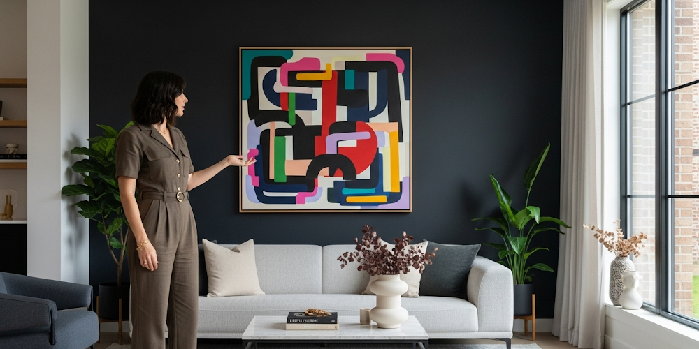 statement wall art piece