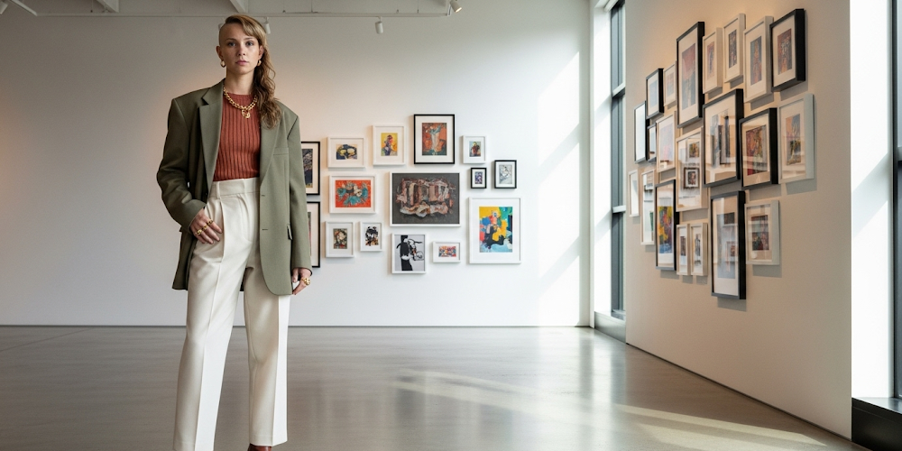 curated framed artwork