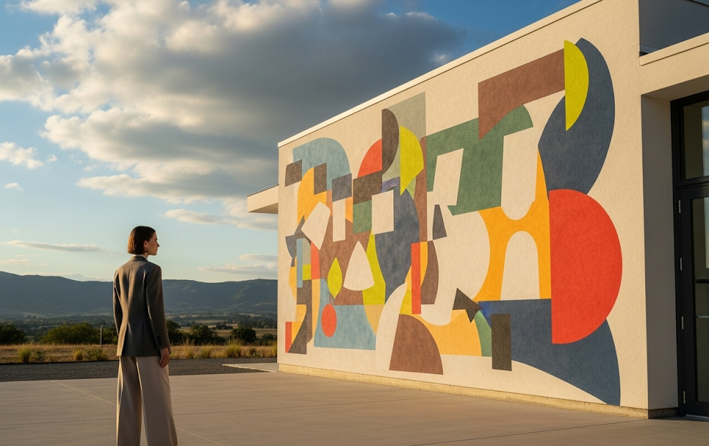 large exterior wall art