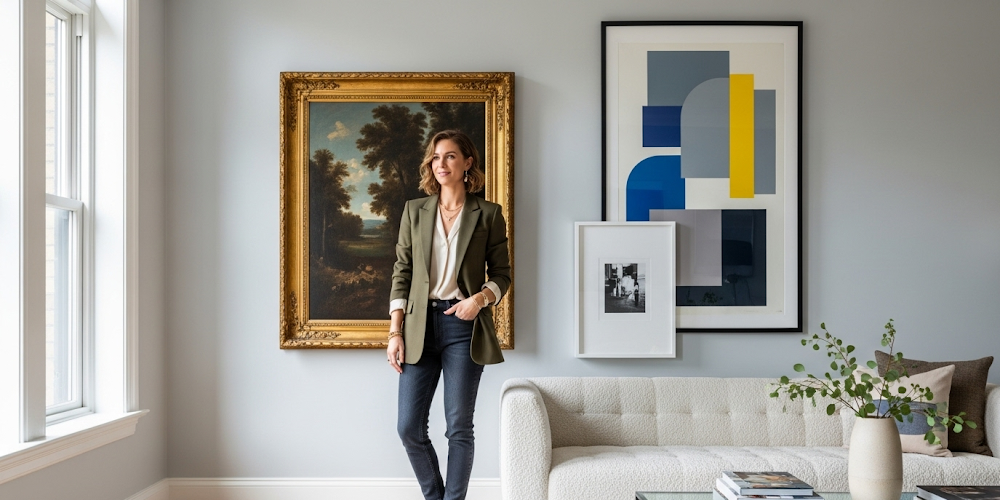 mixing modern traditional art