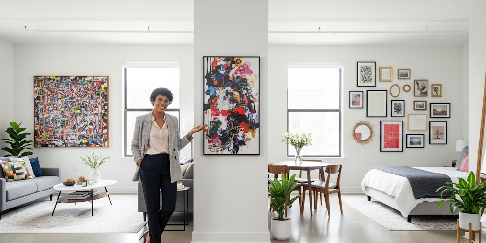 wall art define zones