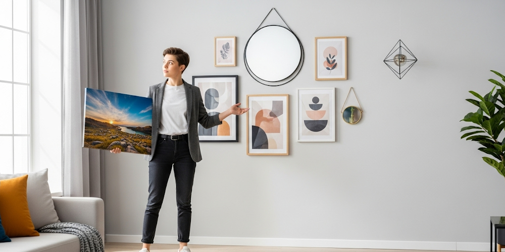 Canvas vs wall decor