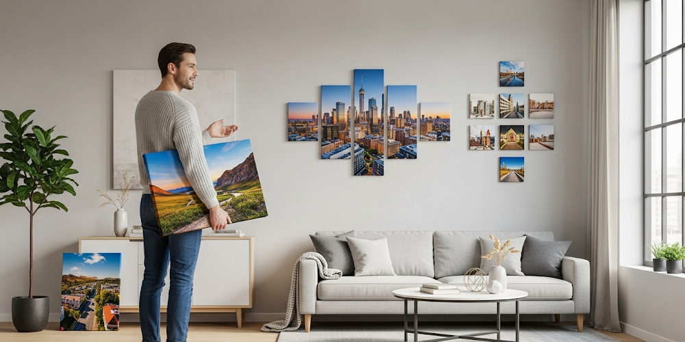 Creative canvas display ways