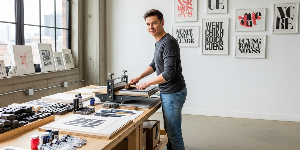 make typography prints