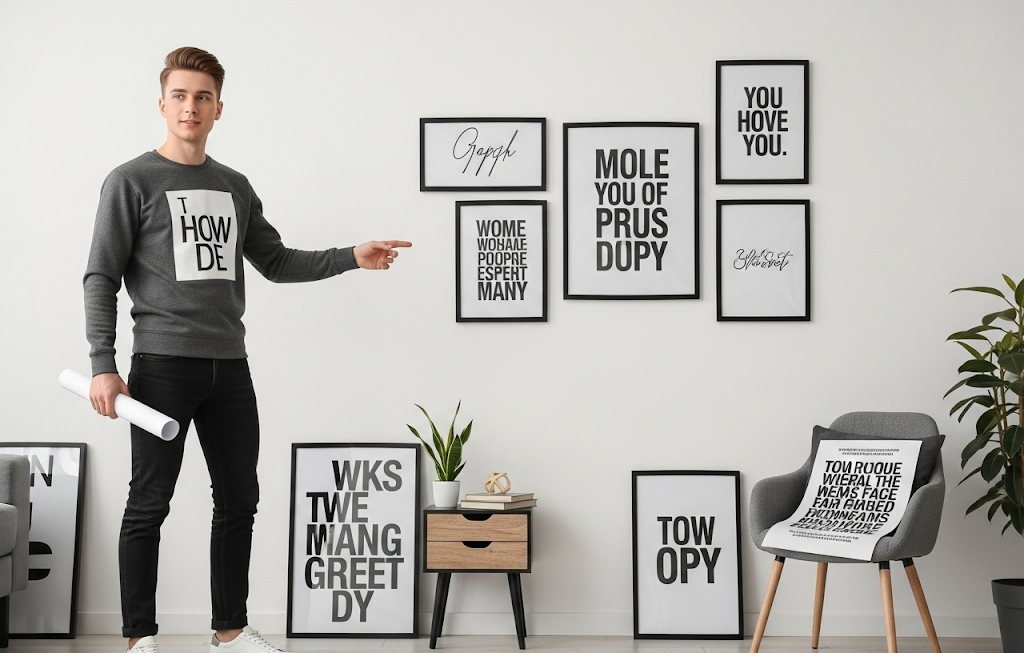 display typography prints