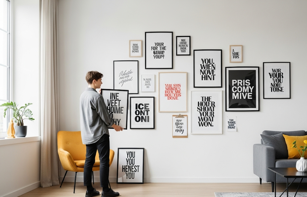 creative ways display typography