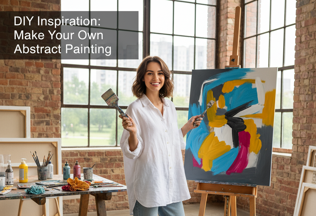 abstract painting DIY